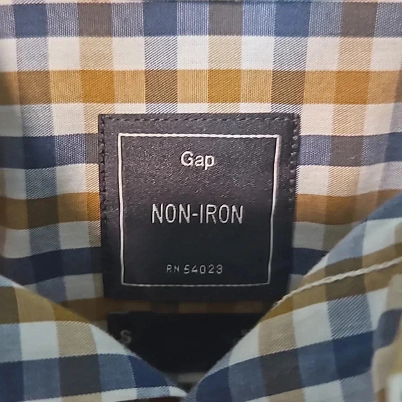 Gap Non-Iron Slim Fit White Business Shirt S - Wrinkle Free Office - Picture 3 of 11